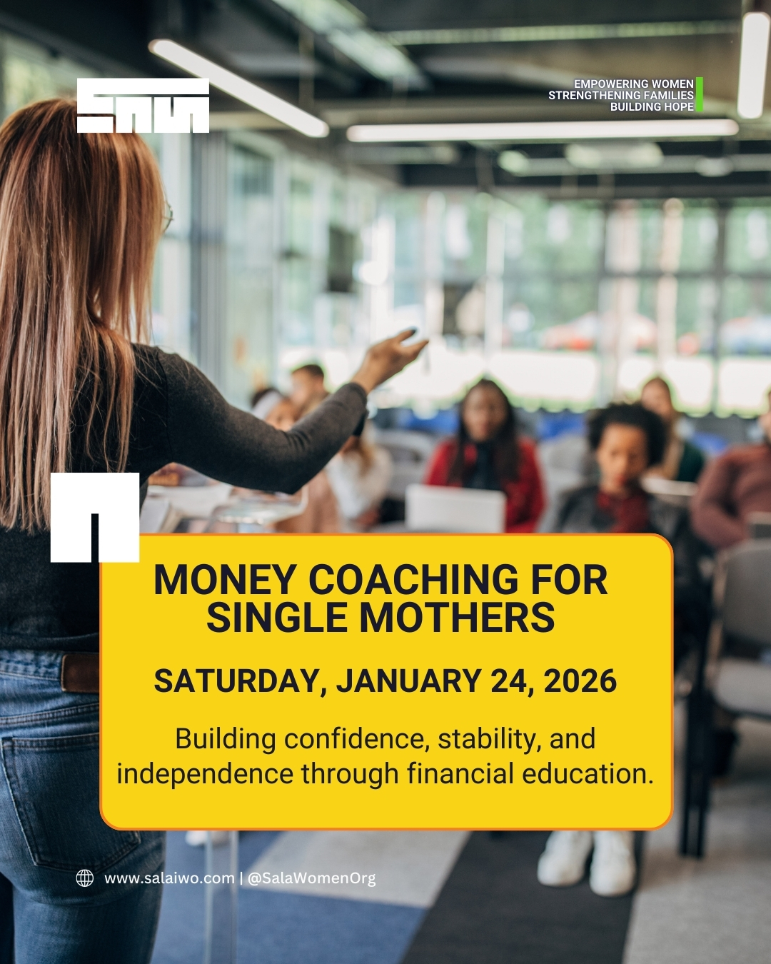 SALA Money Coaching for Single Mothers